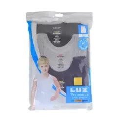 Lux Boys Vest Cotton Tank Top Undershirt Vest- For 9-10yrs Gray Blue Black Color