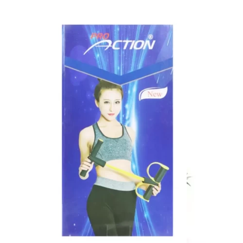 Pro Action Multifunction Fitness Resistance Band Pedal Bodybuilding Expander- Ye