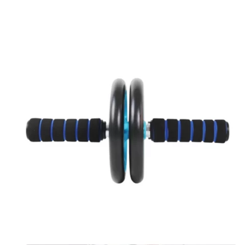Pro Action AB Wheel Roller with Knee Mat- Blue