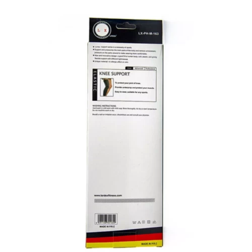 Lordex Fitness Knee Support Elastic- Black (LX-163)
