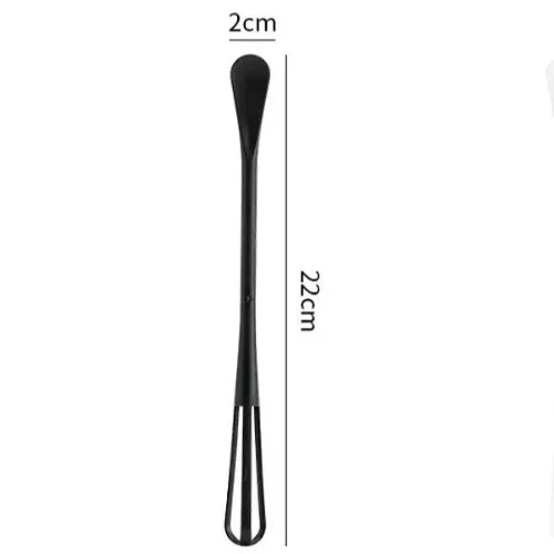 Multifunctional Double Side Egg Whisk Spoon Long Handle Coffee Mixer Spoon Cooki