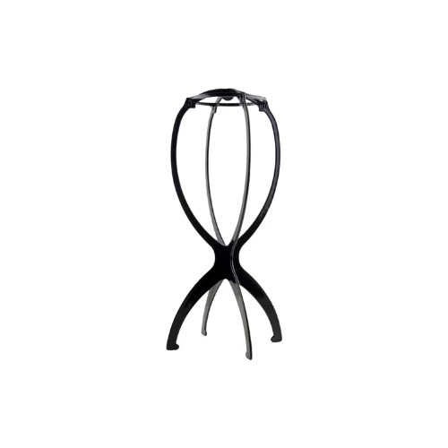 Portable Plastic Wig Display Stands Hair Accessories Folding Wig Dryer Rack