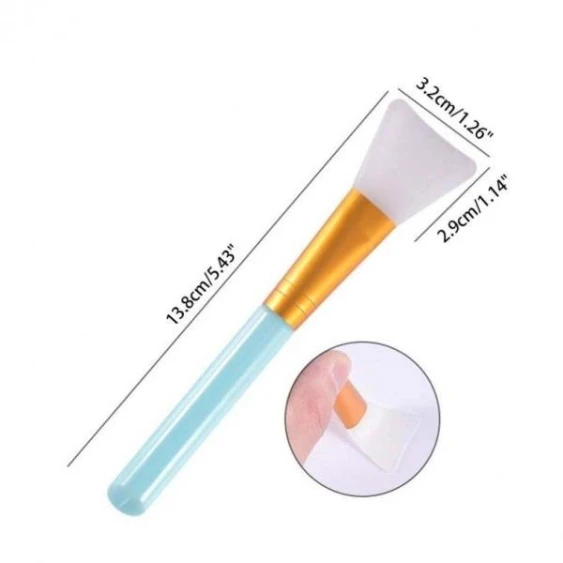 Silicone Mud Mask Brush - Aloe Vera Infused - Perfect for Makeup & Facial Treatm