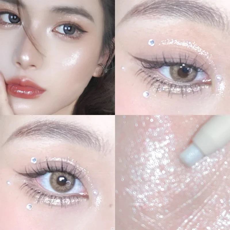 Waterproof Non-Irritating Shimmer Pearlescent Makeup Eye Grooming Eyeshadow Glit
