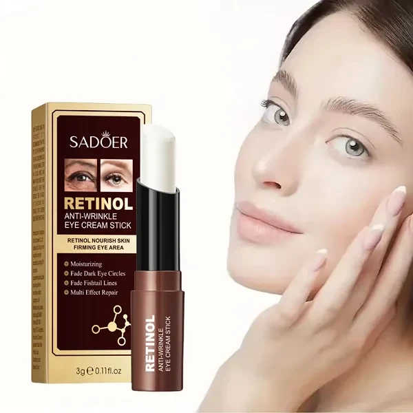 Sadoer Skin Firming Dark Circle Fading Anti-wrinkle Retinol Eye Cream Stick 3g