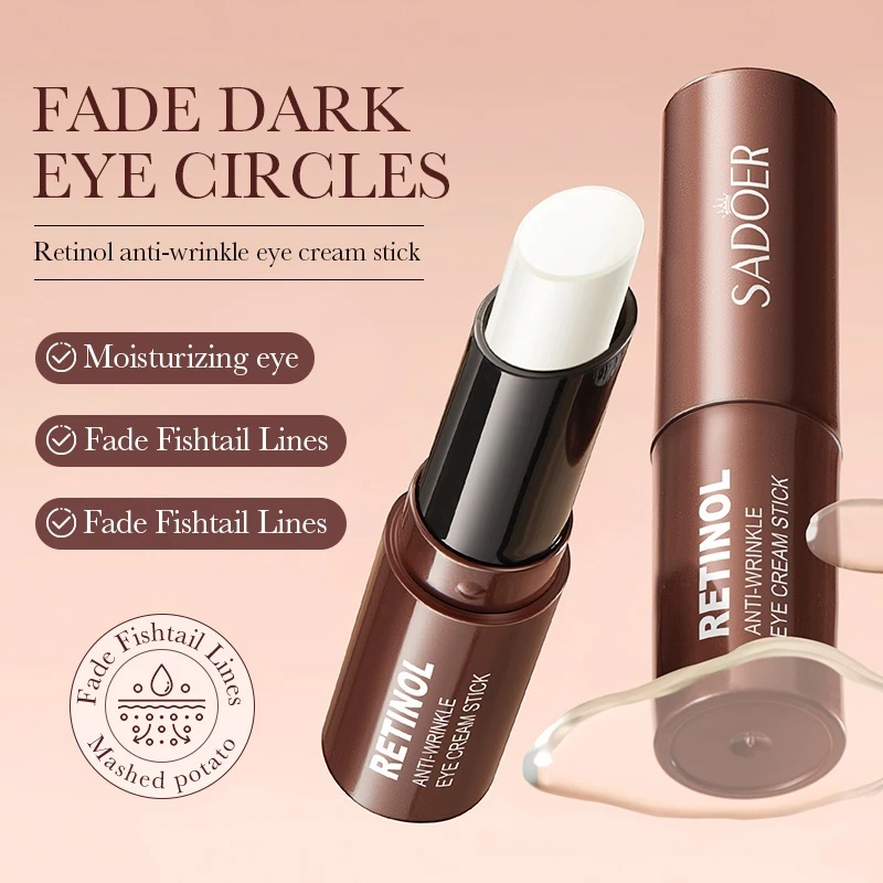 Sadoer Skin Firming Dark Circle Fading Anti-wrinkle Retinol Eye Cream Stick 3g