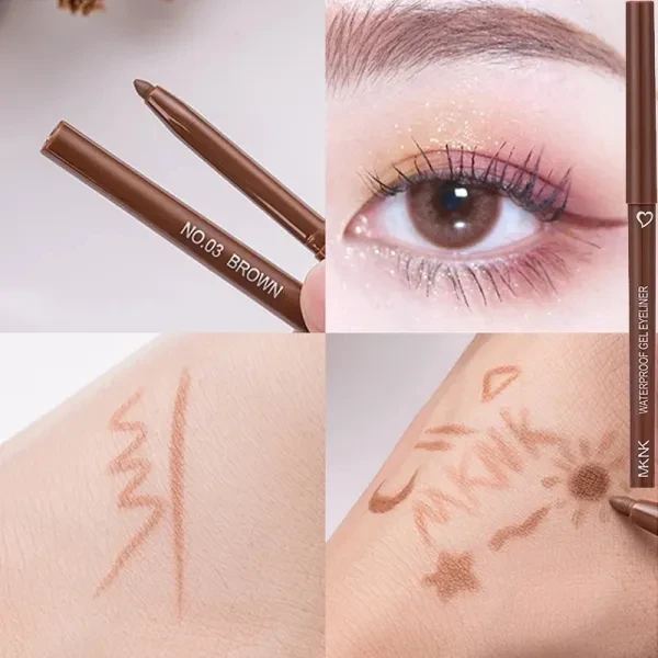 Water Resistant Easy Wearing High Pigmented Quick-Drying Matte Finish Gel Eyelin