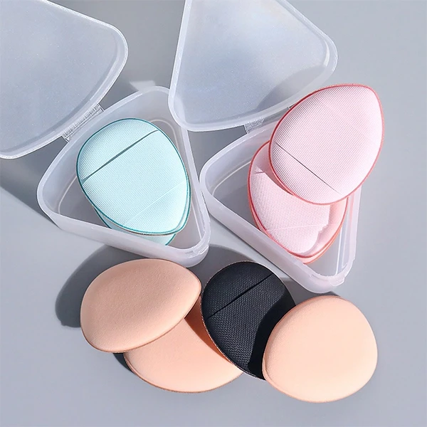 3pcs Mini Powder Puff Set, Soft Water Drop Sponges for Foundation and Concealer