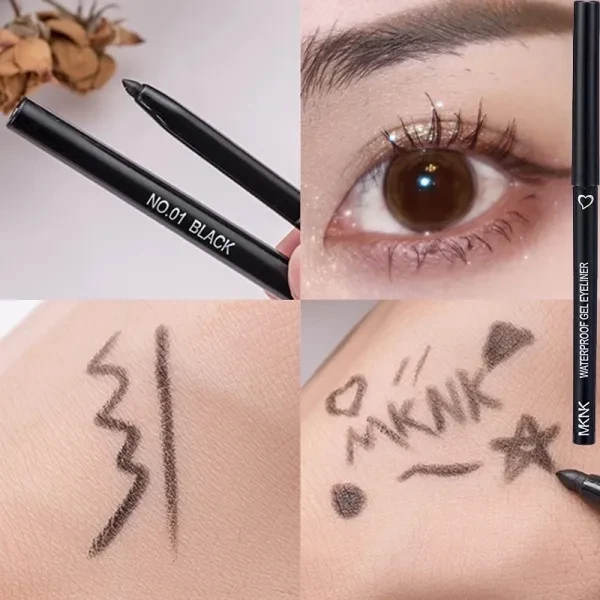 Water Resistant Easy Wearing High Pigmented Quick-Drying Matte Finish Gel Eyelin