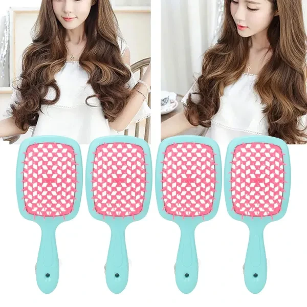 Hollow Design Hair Comb Honeycomb Women Hairdressing Tools Soft Bristle Detangli