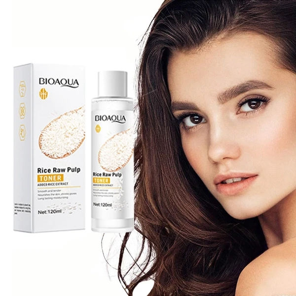 Skin Nourishing Rice Raw Pulp Toner Shrink Pores Facial Care Moisturizing Face B