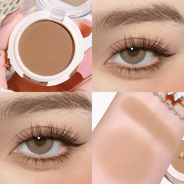 Spherical Design Non-Irritating Waterproof Highlighter Powder Women Matte Eyesha
