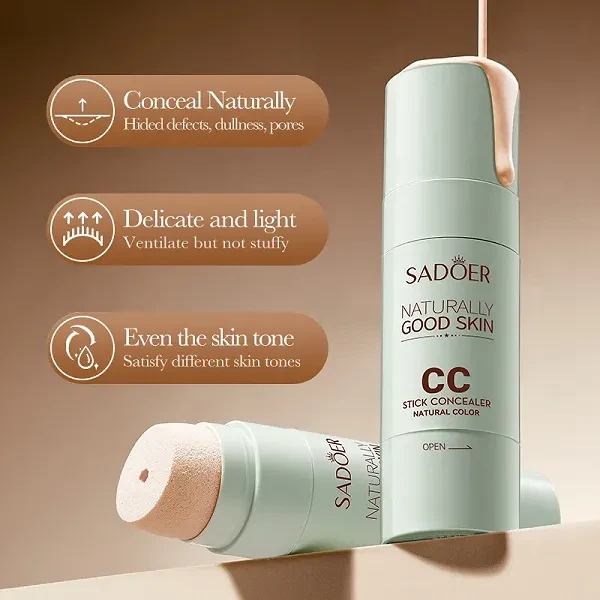 2 Natural Colors CC Concealer Stick Long-lasting Cream Water-proof Delicate Skin