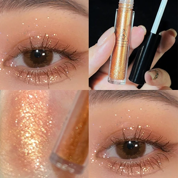 Shimmering Liquid Eyeshadow Women Eye Grooming Water Resistant Long Lasting Glit