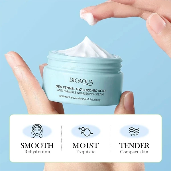 Sea Fennel Facial Care Glowing Skin Improvement Hyaluronic Acid Anti-Aging Nouri