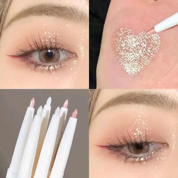 Water Resistant Non-Irritating Facial Makeup Women Glitter Highlighter Eyeshadow