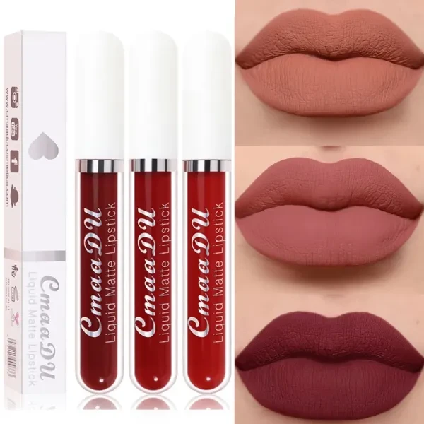 Velvet Matte Easy To Apply Long-Lasting Waterproof Lip Care Non-Stick Liquid Mat