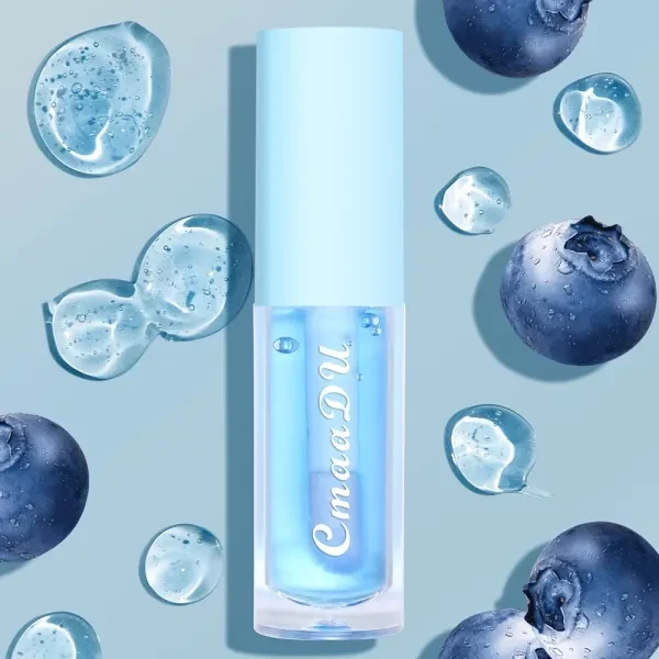 One Piece Portable Moisturizing Anti-Cracking Green Blueberries Lip Care Color C