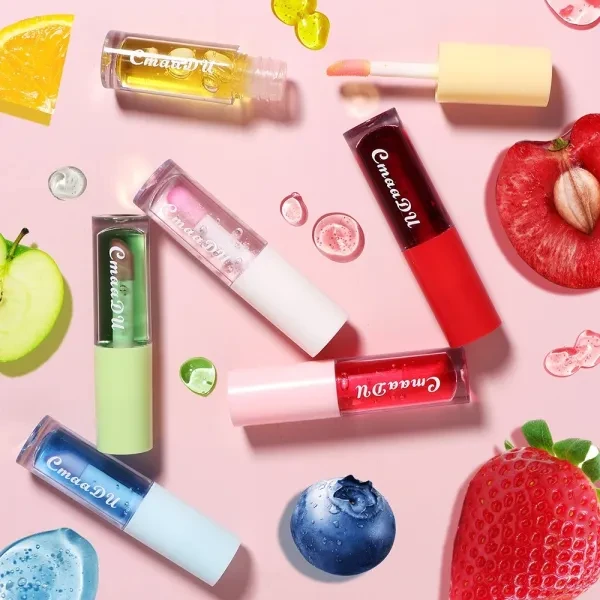 One Piece Portable Moisturizing Anti-Cracking Green Blueberries Lip Care Color C