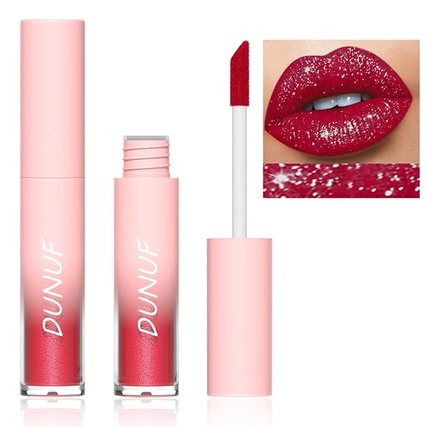 Waterproof Colorful Metallic Lip Care Long Lasting Shimmer Liquid Diamond Matte
