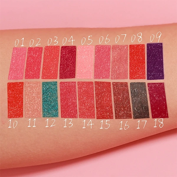 Waterproof Colorful Metallic Lip Care Long Lasting Shimmer Liquid Diamond Matte
