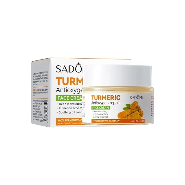 Sadoer Turmeric Antioxygen Repair Face Cream Nourishing Lotion Acne Removing Cle