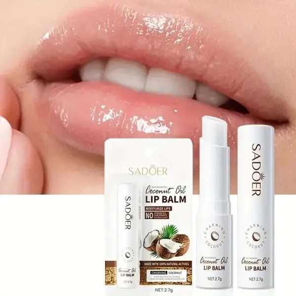Coconut Oil Soothing Moisturizing Lip Balm Nourishing Hydrating Lipstick Anti-cr