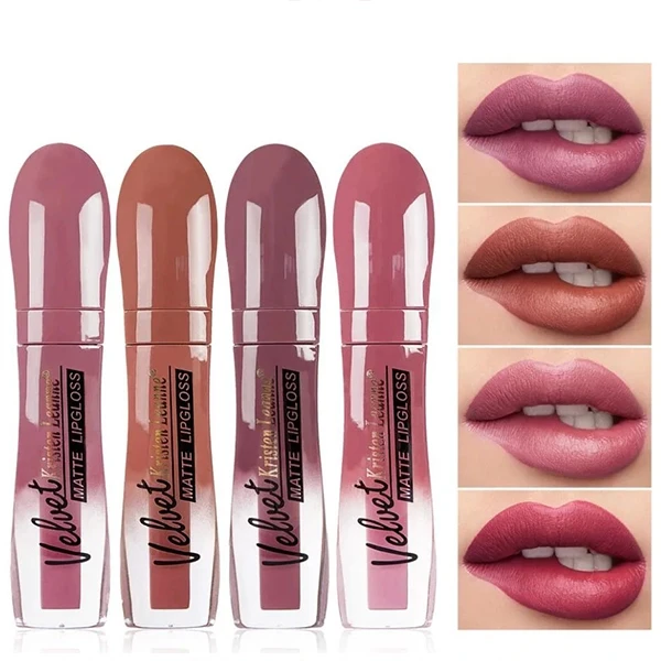 Glossy Waterproof Non Fading Matte Lip Gloss Ladies Lip Glaze Makeup Long Lastin