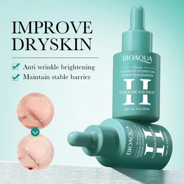 BIOAQUA Dry Skin Hydrating Hyaluronic Acid Face Serum Skin Care Enhance Glow Ski