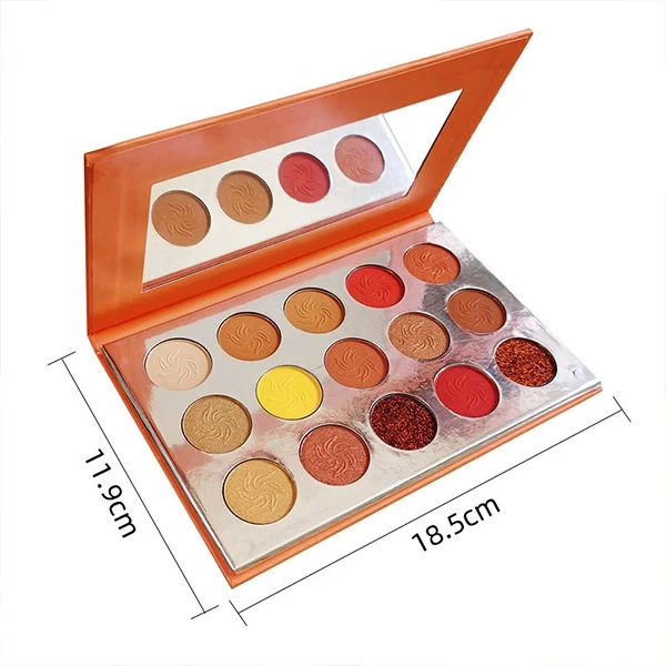 Vibrant Eyes 15-Color Eyeshadow Palette - Waterproof & Multi Texture