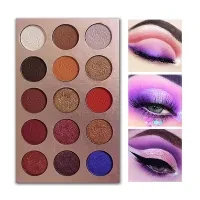 Waterproof Eyeshadow Palette - 15 Colors [Matte & Shimmer]
