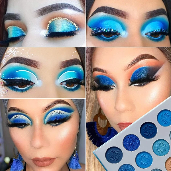 Vibrant Eyes 15-Color Waterproof Eyeshadow Palette