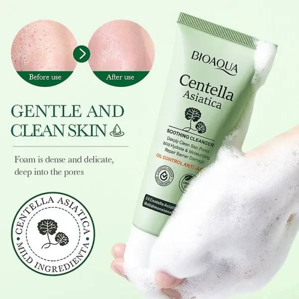 Deeply Clean Skin Pores Highly Moisturizing Oil Control Anti-Acne Facial Cleanse