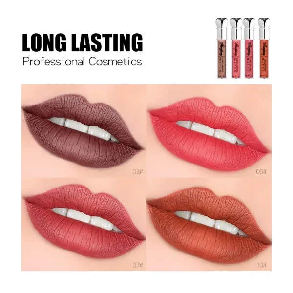 Long-Lasting Matte Lip Gloss - Waterproof Magenta Ideal for Outdoor Events