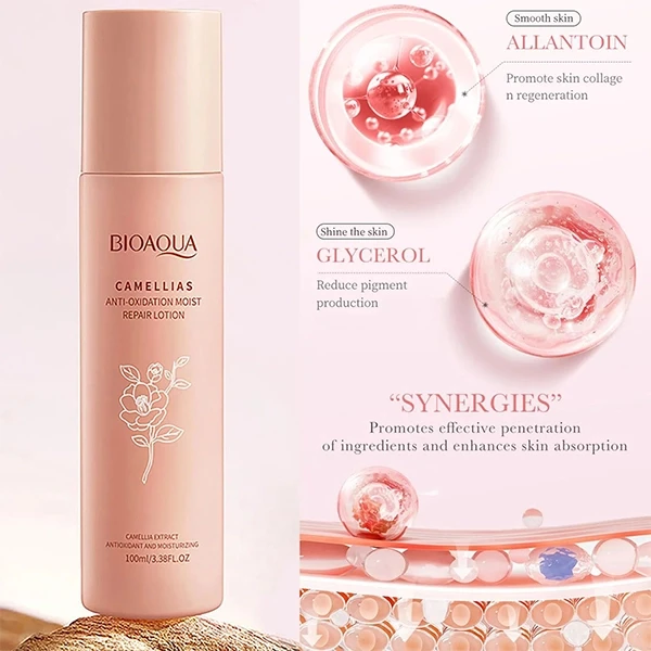 Camellias Facial Care Anti-Aging Glowing Anti-Oxidation Skincare Moist Repair Lo