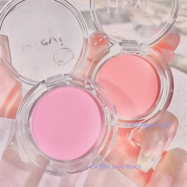 Water Resistant Face Grooming Pure Natural Facial Cheek Enhancer Peach Blush Pal