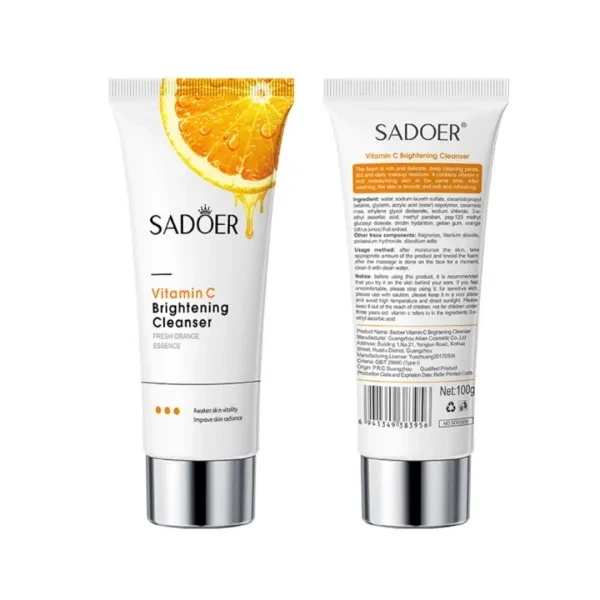 Brightening Vitamin C Cleanser Fresh Orange Essence Facial Cleaner Moisturizing