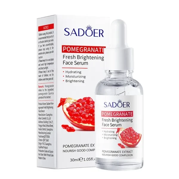 Pomegranate Fresh Brightening Face Serum Oil Deep Moisturizing Reducing Fine Lin