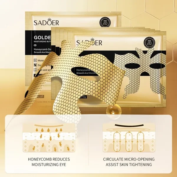 2 Pcs Golden Butterfly Eye Mask Anti Wrinkle Moisturizer Anti Aging Sagging Wrin