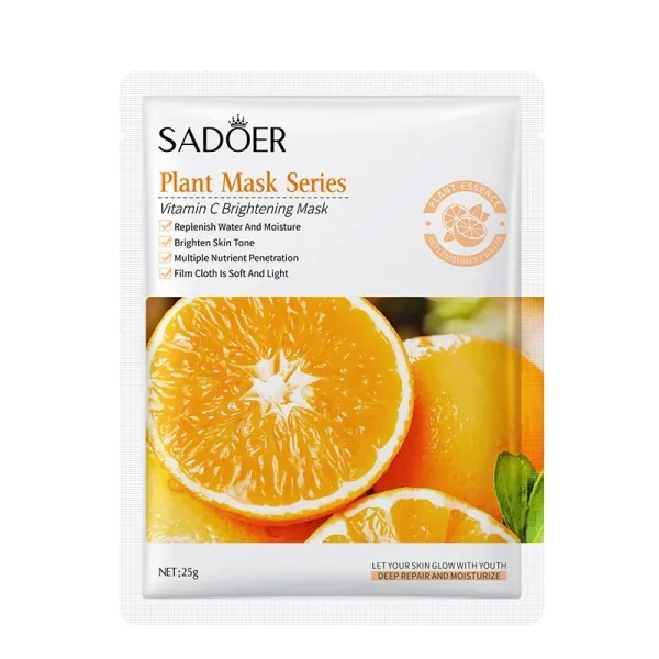 2 Pcs Face Masks Good Fruit Skin Care Moisturizing Collagen Vitamin C Whitening