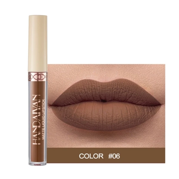 Waterproof Long Lasting Matte Lip Care Luxury Non-Smudge Women Lipstick - 06