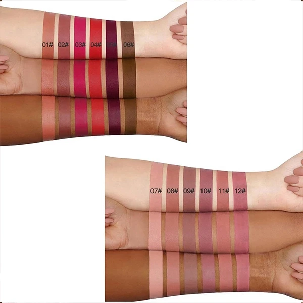 Waterproof Long Lasting Matte Lip Care Luxury Non-Smudge Women Lipstick - 02