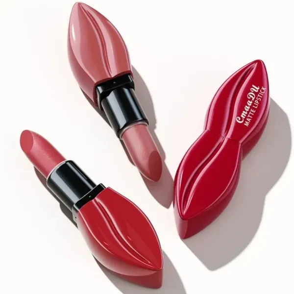 Luxurious Water Resistant Lipstick Long Lasting Highly Pigmented Matte Lip Color
