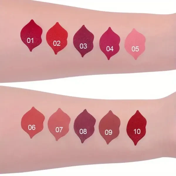 Luxurious Water Resistant Lipstick Long Lasting Highly Pigmented Matte Lip Color