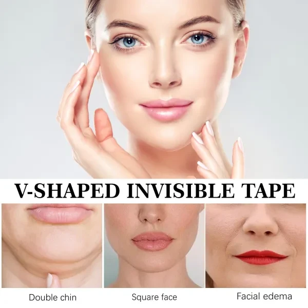 60pc Chin Lift Patches - Instant Double Chin Removal Ultra Thin Tape Set Unisex