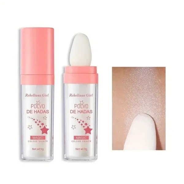 Metallic Finish Highlighter Glitter Shimmer Face Contouring Waterproof Long Last