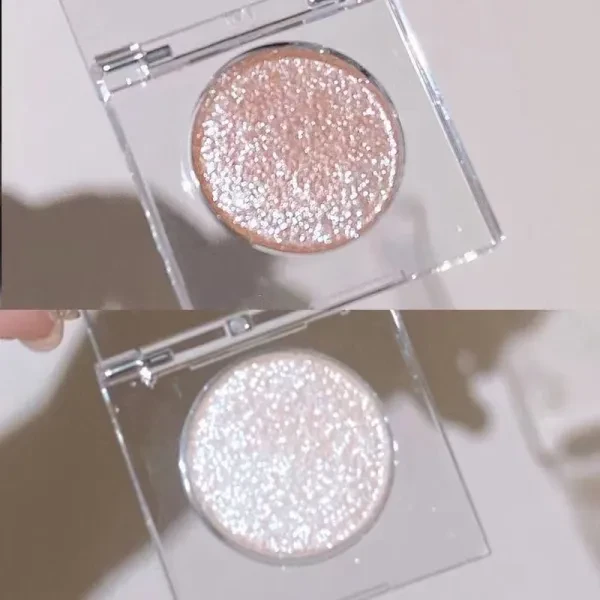 Glittery Eyeshadow Palette Shimmer Long lasting Sweatproof Eye Enhancer Shadow P