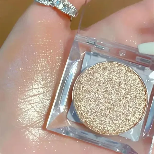 Glittery Eyeshadow Palette Shimmer Long lasting Sweatproof Eye Enhancer Shadow P