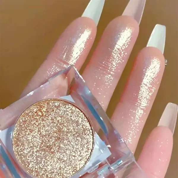 Glittery Eyeshadow Palette Shimmer Long lasting Sweatproof Eye Enhancer Shadow P