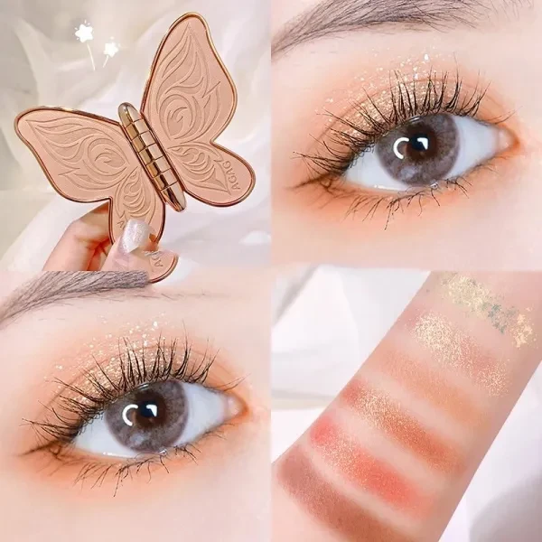 Colorful Butterfly Eyeshadow Palette - Long-Lasting & Perfect for Women